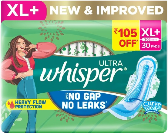 Ultra Clean Sanitary Pads - 30 Pieces (XL Plus)