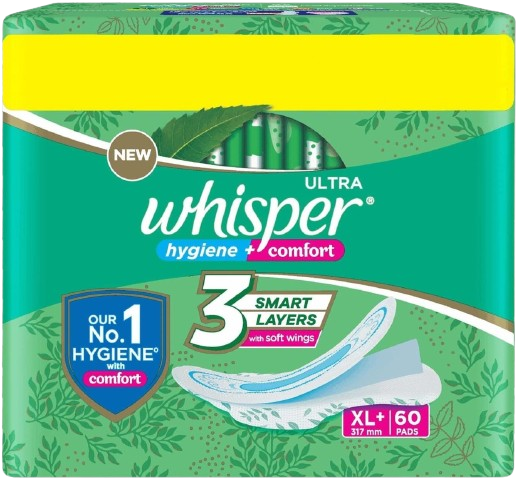 Ultra Clean Sanitary Pads for Women, XL Plus