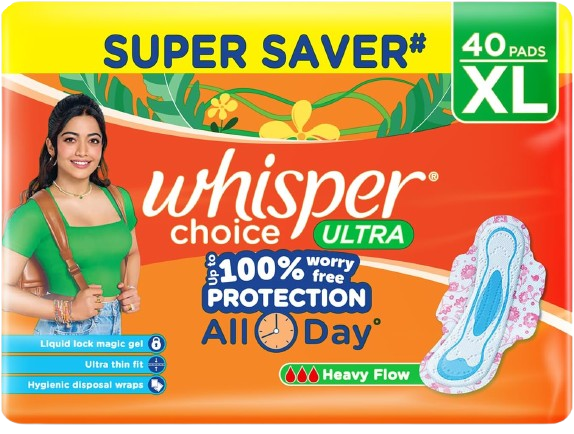 Choice Sanitary Pads with Wings for Women, XL